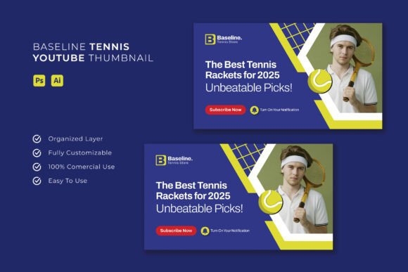 Baseline Tennis: Crafting Thumbnails That Win the Click