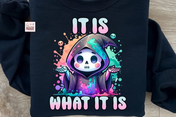 Cute Grim Reaper PNG It is What it is: A Design Asset for Bold Brands