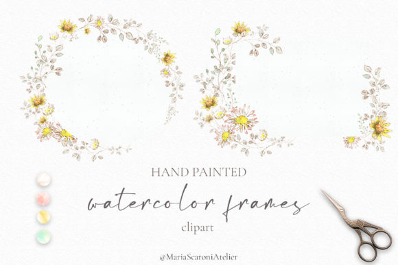 Designing with Soft Blooms: Watercolor Floral Frames