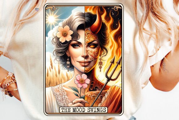 Embrace the Sass: Designing with Funny Menopause Tarot PNG Mood Swings