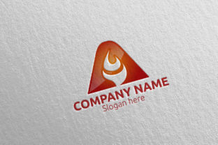 Fire Letter A Logo Design 79: Ignite Your Brand