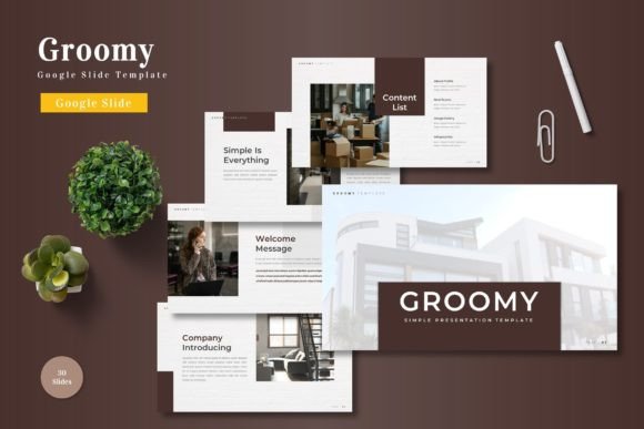 Groomy - Google Slide Template: Visual Harmony for Modern Brands