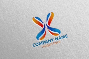 Letter X Logo Design 48: A Modern Vector Template for Finance
