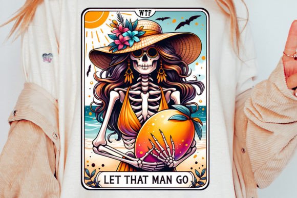 Mango Tarot Card Png Sarcastic Skeleton: A Design Asset with Personality