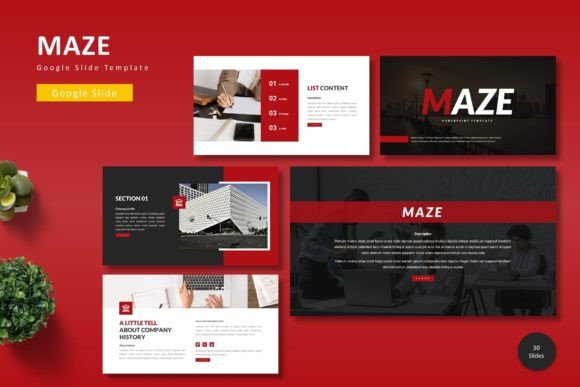 Maze Google Slide Template: Structured Design for Clear Messaging