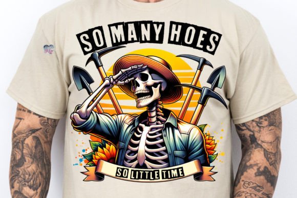 Sarcastic Skeleton PNG: Garden Humor for Bold Designers