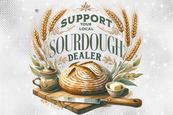 Support Your Local Sourdough Dealer PNG: A Design for Community Brands